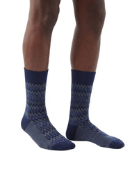 Missoni Missoni Dark Navy Mens Classic Chevron Crew Socks-M