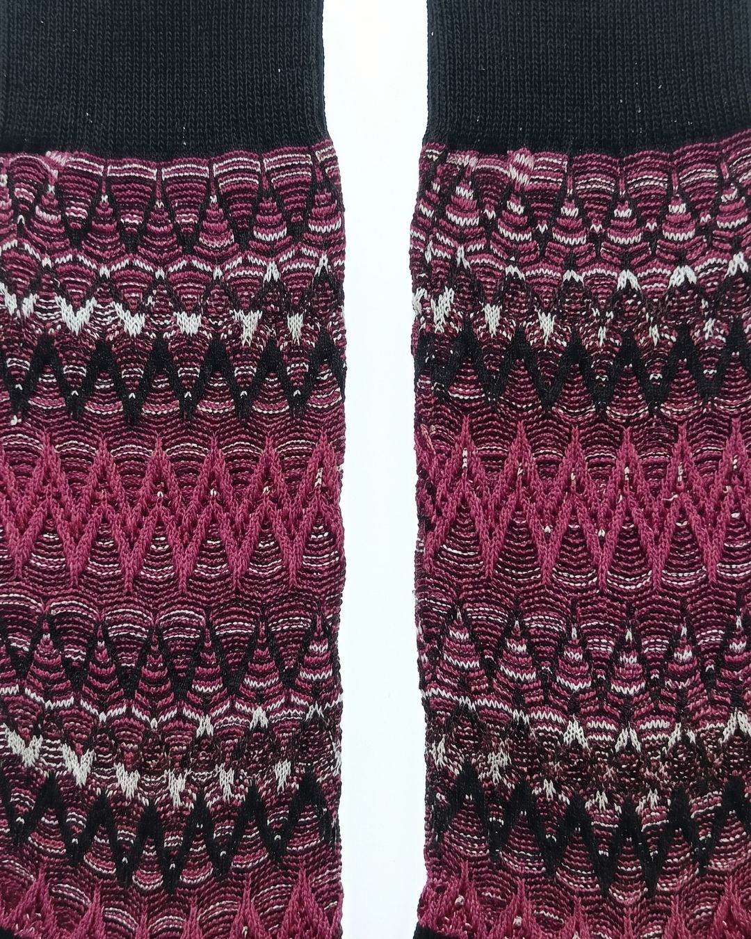 Missoni Missoni Magenta  Mens Classic Chevron Crew Socks-M
