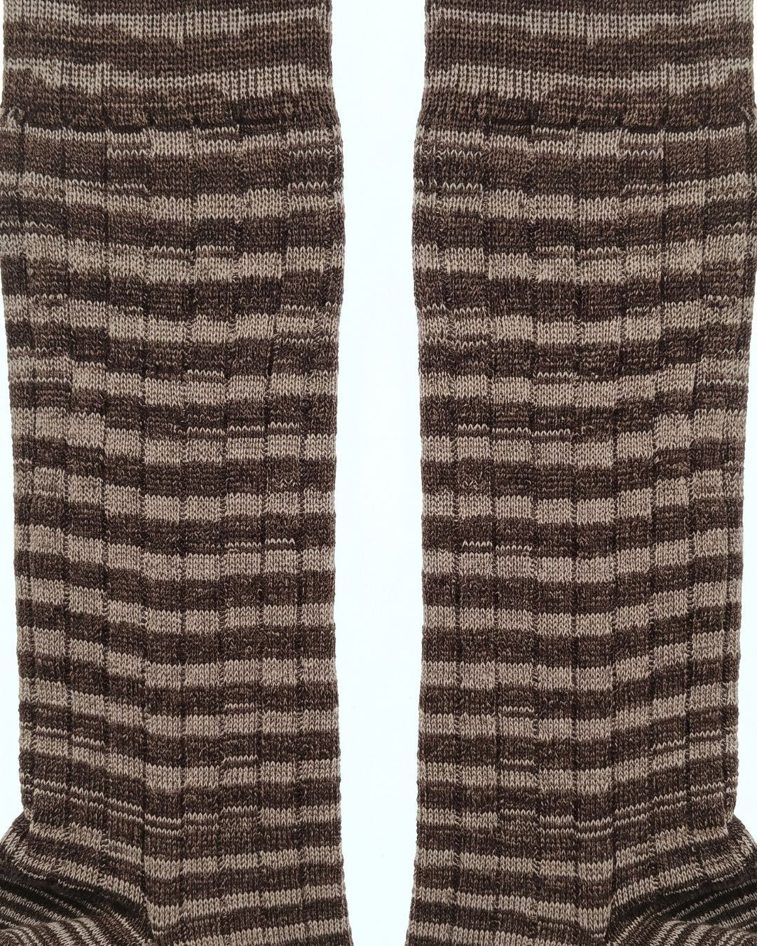 Missoni Missoni Light Brown Mens Textured Ribbed Crew Socks-M
