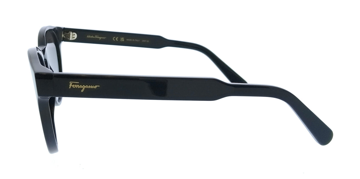 Salvatore Ferragamo Black Round SF1068S 001 Sunglasses