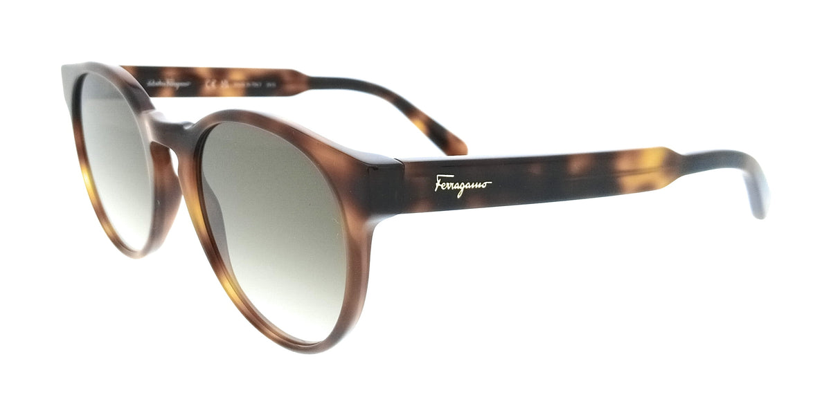 Salvatore Ferragamo Tortoise Round SF1068S 240 Sunglasses