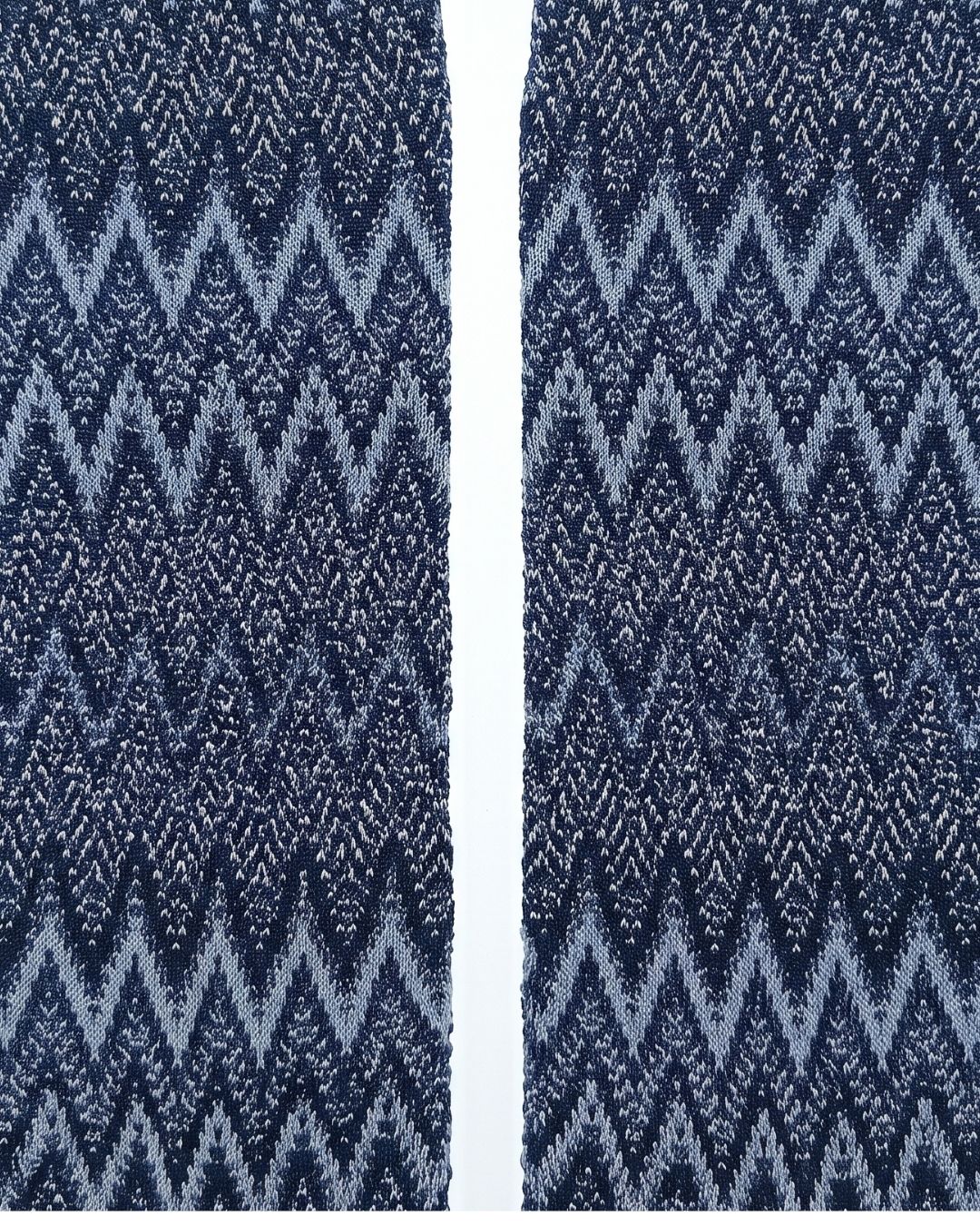 Missoni Missoni Sky Navy Mens Classic Chevron Crew Socks-M