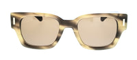 Salvatore Ferragamo Striped Khaki Rectangle SF2010S 319 Sunglasses