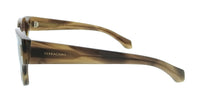 Salvatore Ferragamo Striped Khaki Rectangle SF2010S 319 Sunglasses