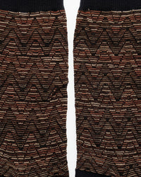 Missoni Missoni Black Multi Mens Zigzag Weave Crew Socks-M