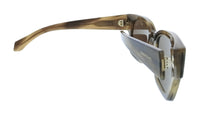 Salvatore Ferragamo Striped Khaki Rectangle SF2010S 319 Sunglasses