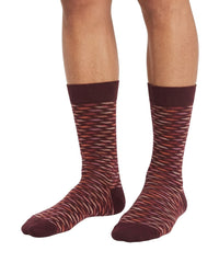 Missoni Missoni Maroon Mens Pattern Crew Socks-M