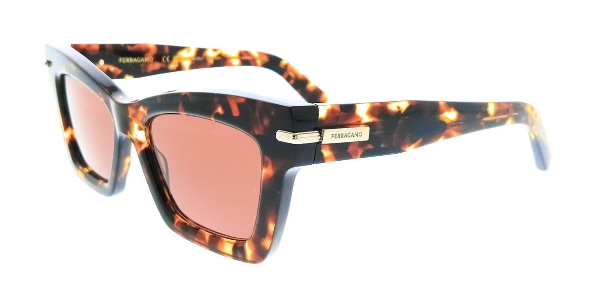 Salvatore Ferragamo Dark Tortoise Cat Eye SF2031S 242 Sunglasses