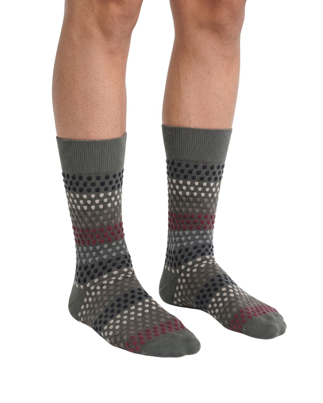 Missoni Missoni Grey Mens Pattern Crew Socks-L