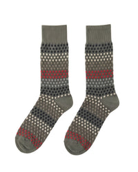 Missoni Missoni Grey Mens Pattern Crew Socks-L