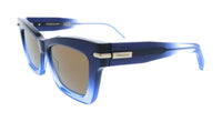 Salvatore Ferragamo Gradient Dark Blue Transparent Cat Eye SF2031S 415 Sunglasses