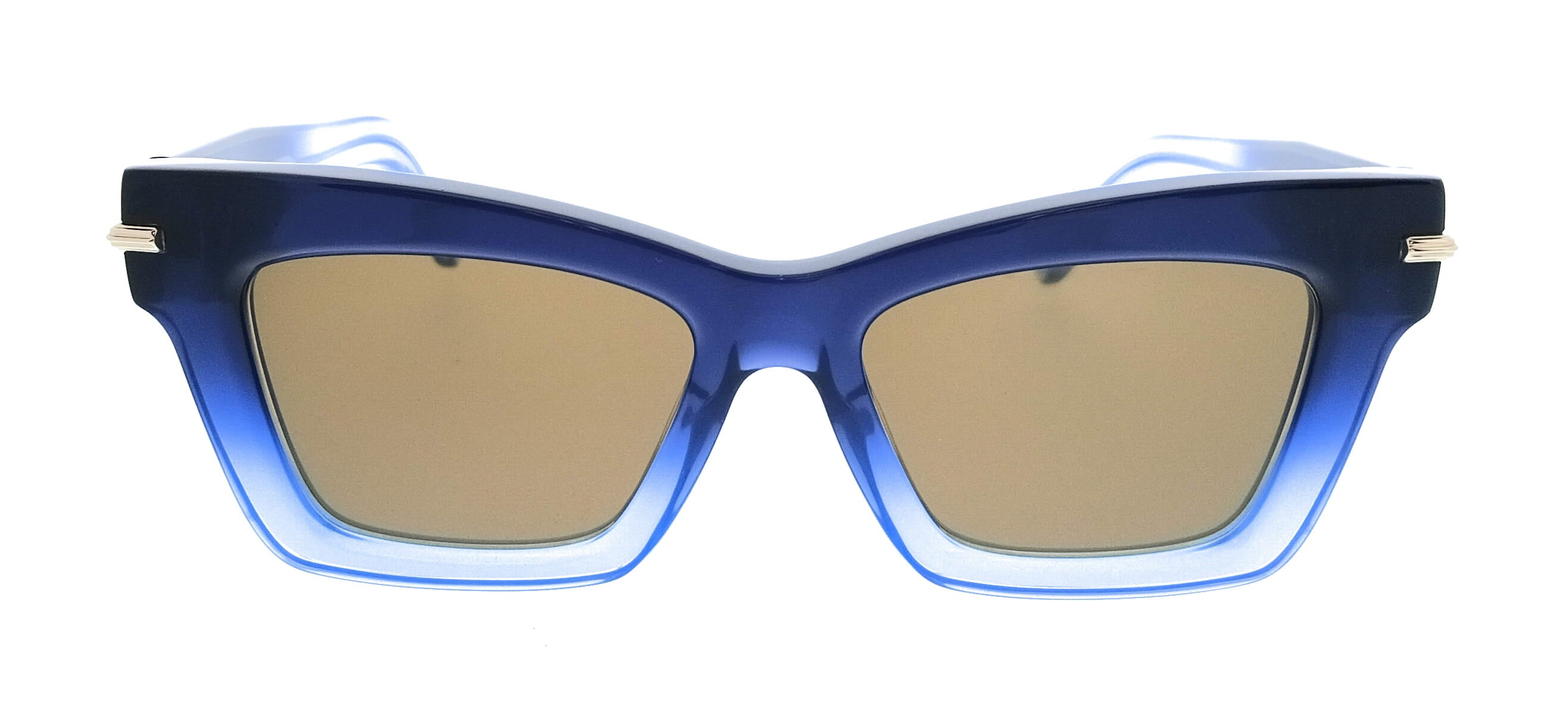 Salvatore Ferragamo Gradient Dark Blue Transparent Cat Eye SF2031S 415 Sunglasses