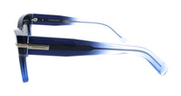 Salvatore Ferragamo Gradient Dark Blue Transparent Cat Eye SF2031S 415 Sunglasses