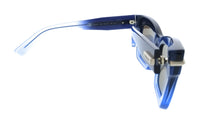 Salvatore Ferragamo Gradient Dark Blue Transparent Cat Eye SF2031S 415 Sunglasses