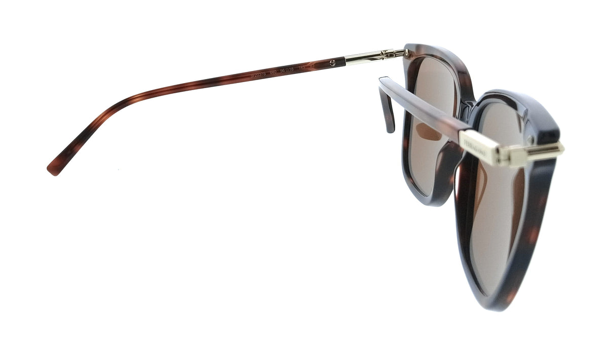 Salvatore Ferragamo Red Tortoise Cat Eye SF2037S 640 Sunglasses