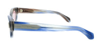 Salvatore Ferragamo Striped Sand Blue Round SF2062SE 314 Sunglasses