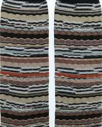 Missoni Missoni Beige Multi Mens Stripe Crew Socks-L