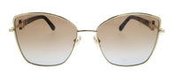 Salvatore Ferragamo Gold Brown Gradient Oversized SF312SR 745 Sunglasses