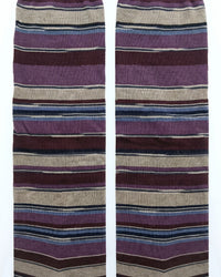 Missoni Missoni Plum Multi Mens Stripe Crew Socks-L
