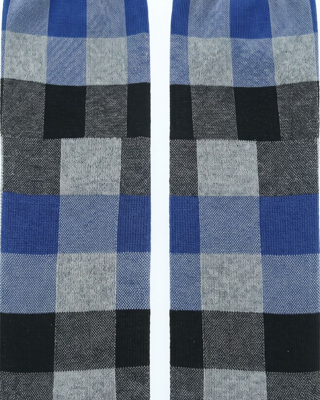 Missoni Missoni Blue Mens Checkered Crew Socks-M