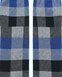 Missoni Missoni Blue Mens Checkered Crew Socks-M