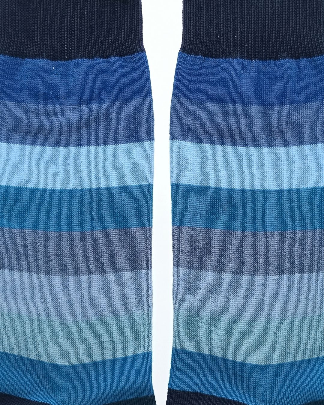 Missoni Missoni Turquoise Mens Wide Stripe Crew Socks-L