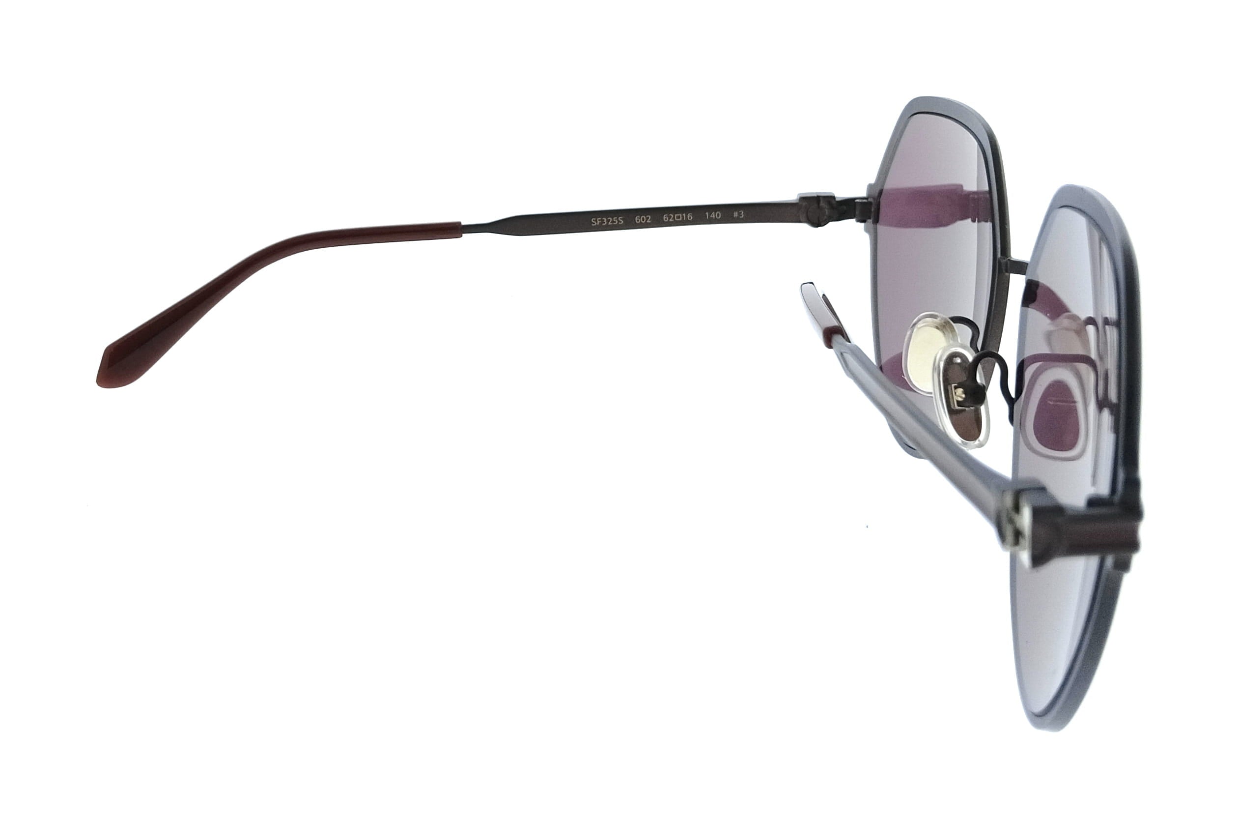 Salvatore Ferragamo Matte Burgundy Oversized SF325S 602 Sunglasses