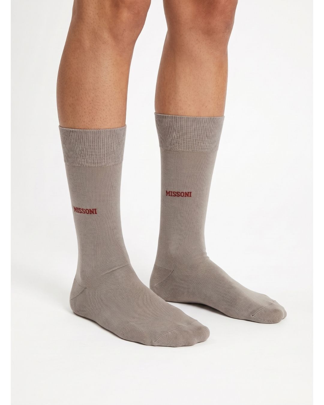 Missoni Missoni Taupe  Mens Crew Socks-M