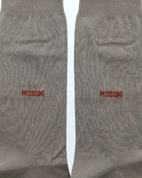 Missoni Missoni Taupe  Mens Crew Socks-M