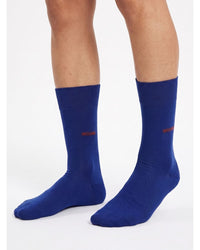 Missoni Missoni Royal Blue Mens Crew Socks-M