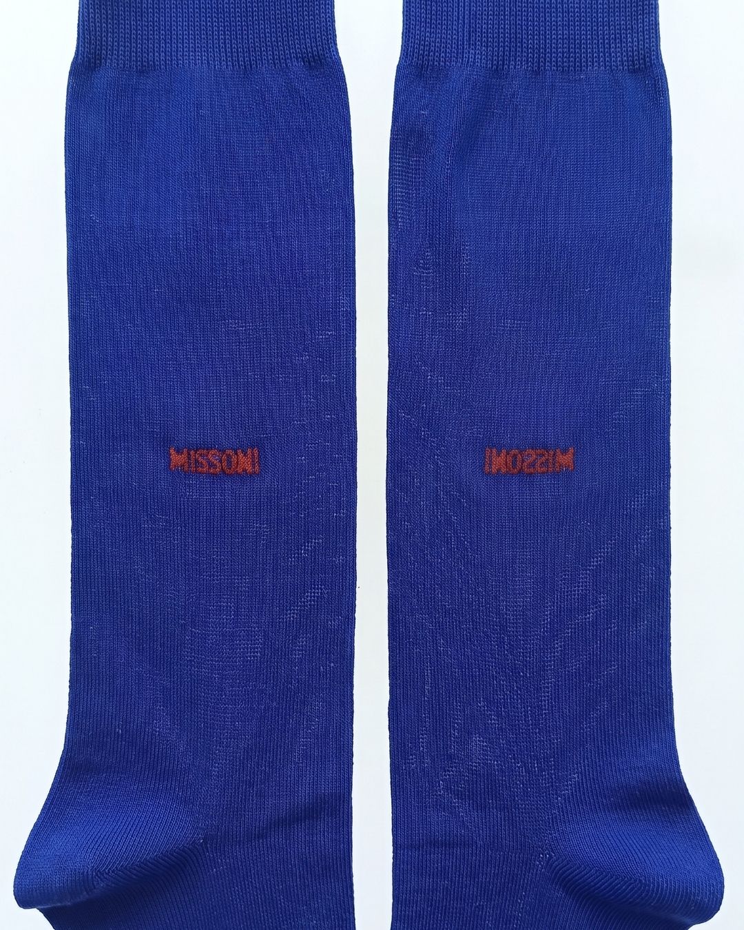 Missoni Missoni Royal Blue Mens Crew Socks-M