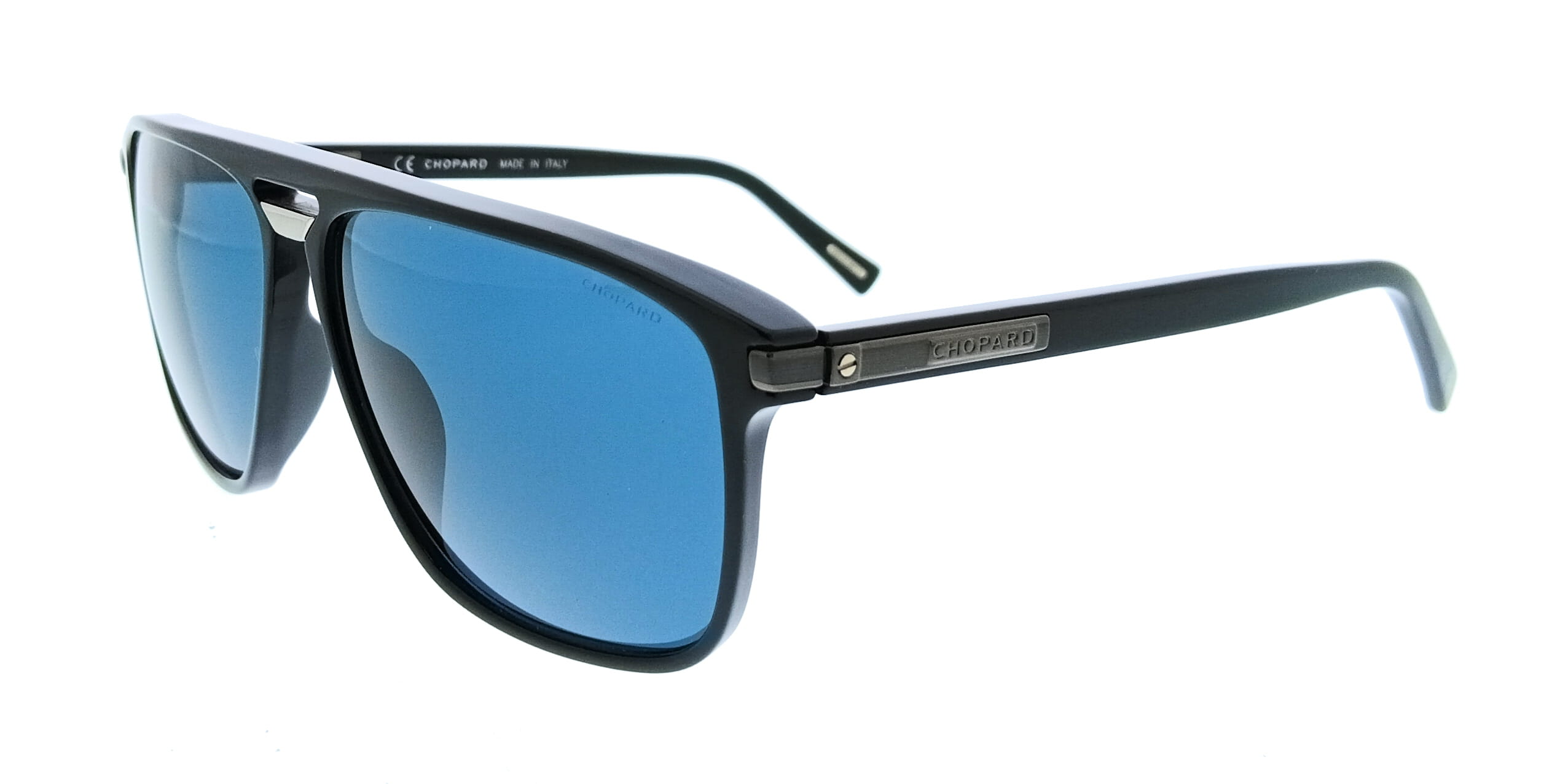 Chopard Chopard SCH293 61700K Black Aviator Mens Sunglasses