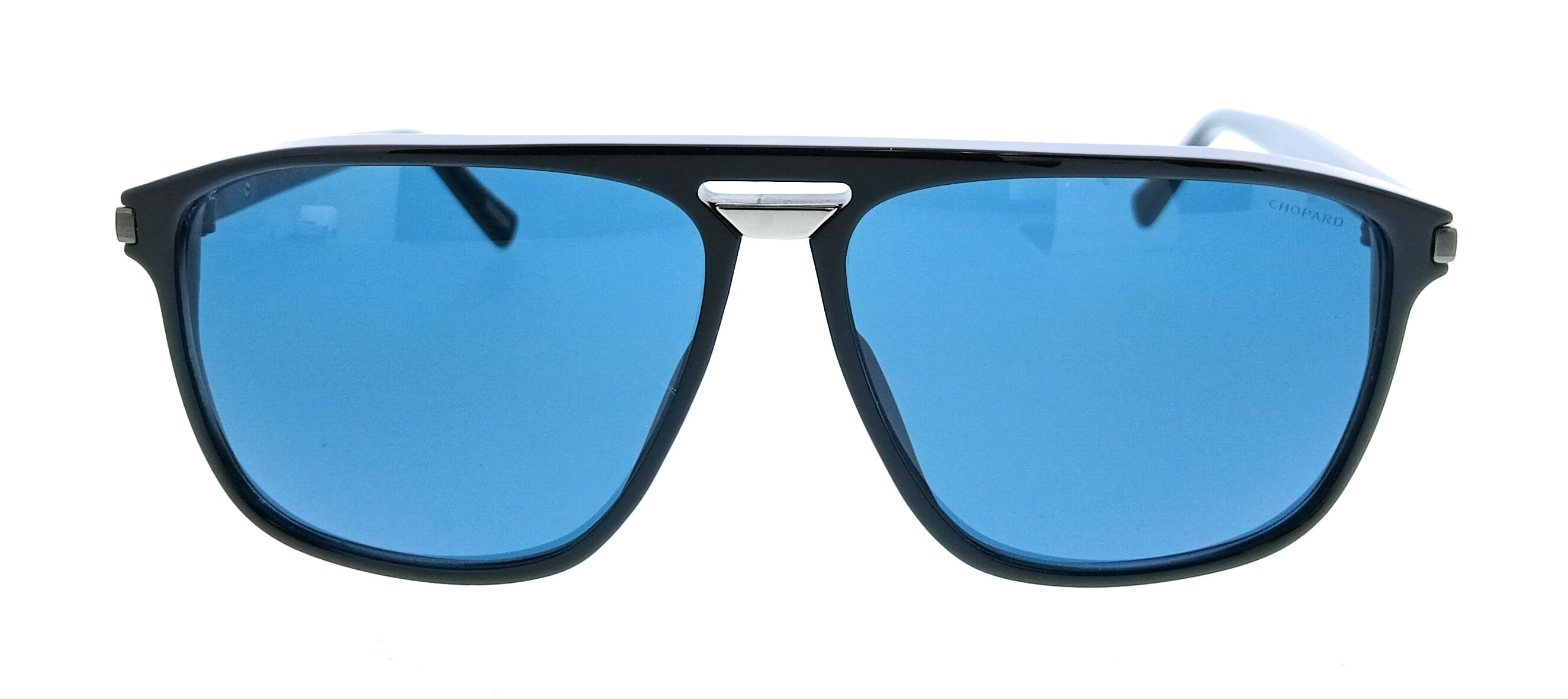 Chopard Chopard SCH293 61700K Black Aviator Mens Sunglasses