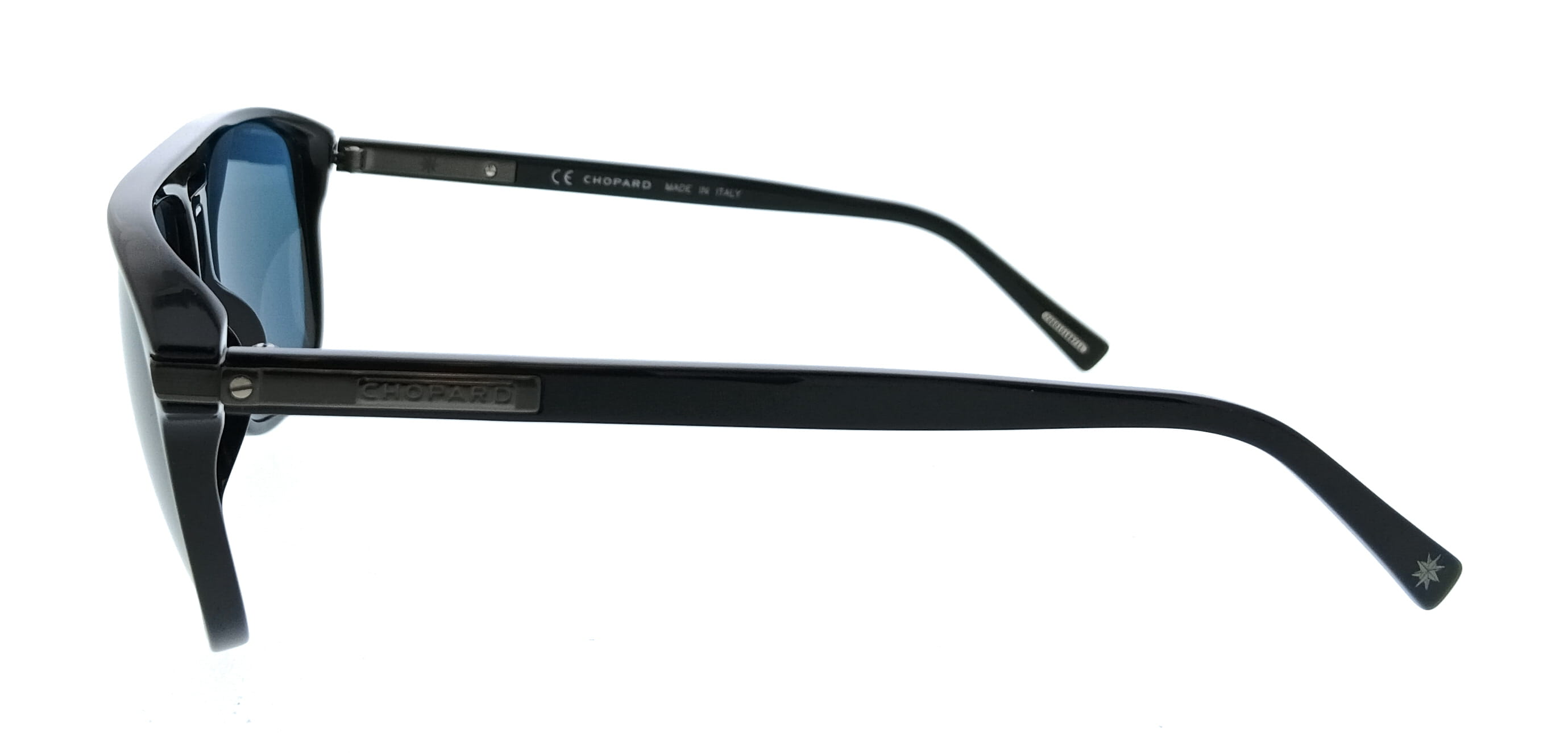 Chopard Chopard SCH293 61700K Black Aviator Mens Sunglasses