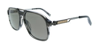 Chopard Chopard SCH347 586X7P Striped Gray Rectangle Mens Sunglasses