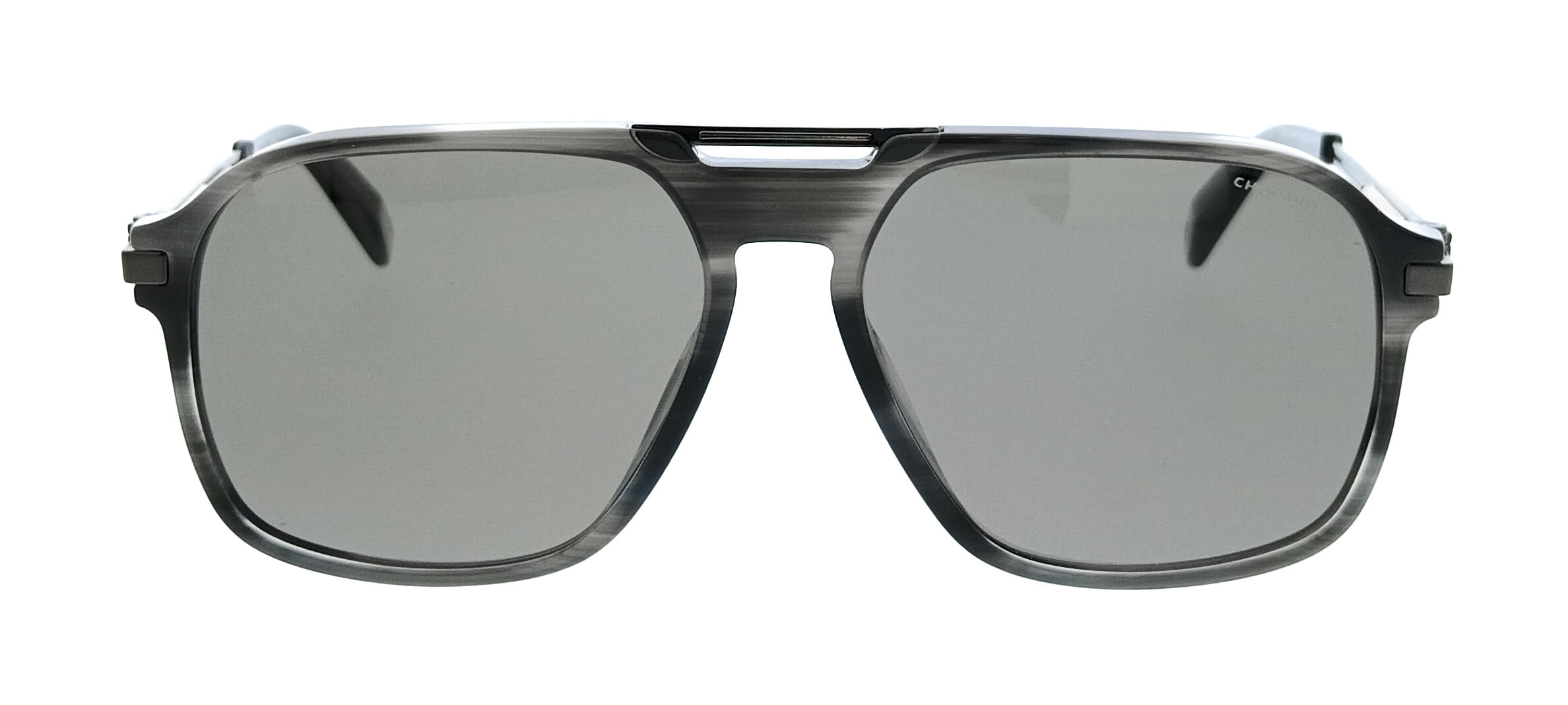 Chopard Chopard SCH347 586X7P Striped Gray Rectangle Mens Sunglasses