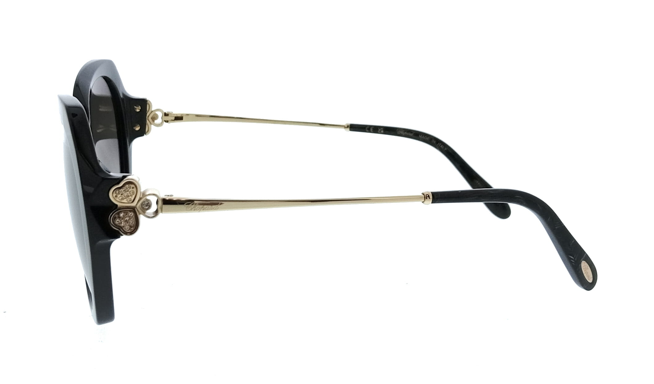Chopard Chopard SCH354S54700K Shiny Black Cat Eye Womens Sunglasses