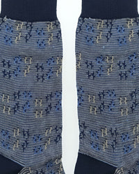 Missoni Missoni Blue  Mens Neat Design Crew Socks-M
