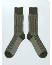 Missoni Missoni Olice Green Mens Neat Design Crew Socks-M