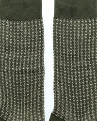 Missoni Missoni Olice Green Mens Neat Design Crew Socks-M