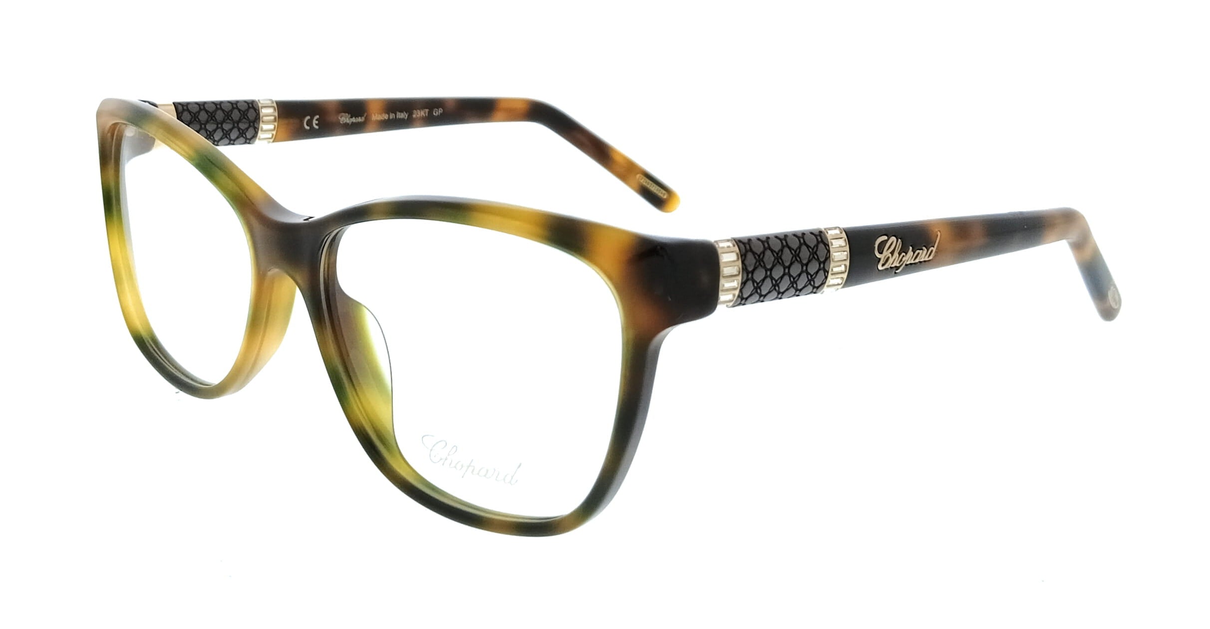 Chopard Chopard Shiny Dark Havana Cat Eye VCH154S5409AJ Eyeglasses