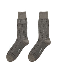 Missoni Missoni Taupe  Mens Neat Design Crew Socks-M