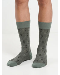 Missoni Missoni Soft Green Mens Neat Design Crew Socks-M