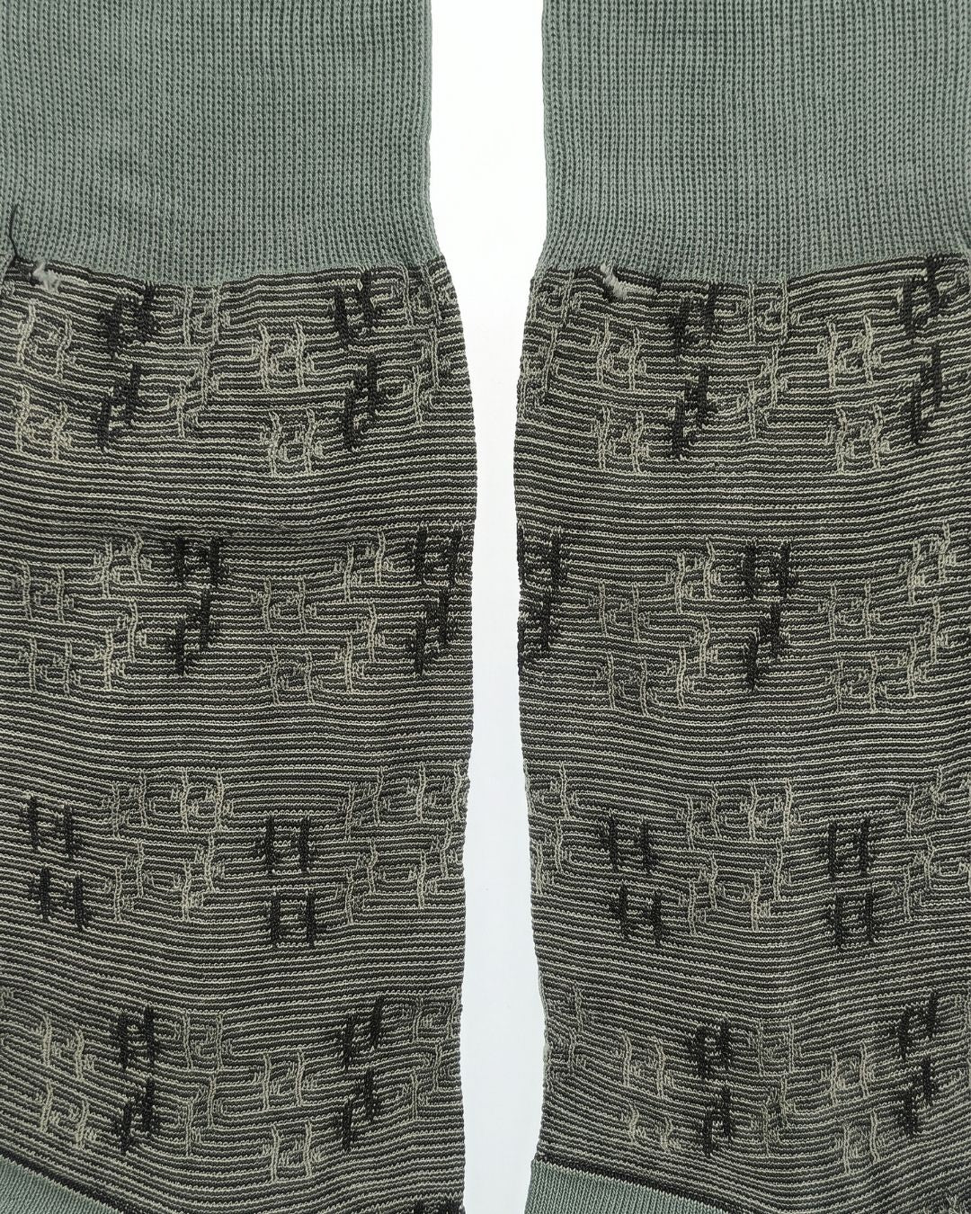 Missoni Missoni Soft Green Mens Neat Design Crew Socks-M