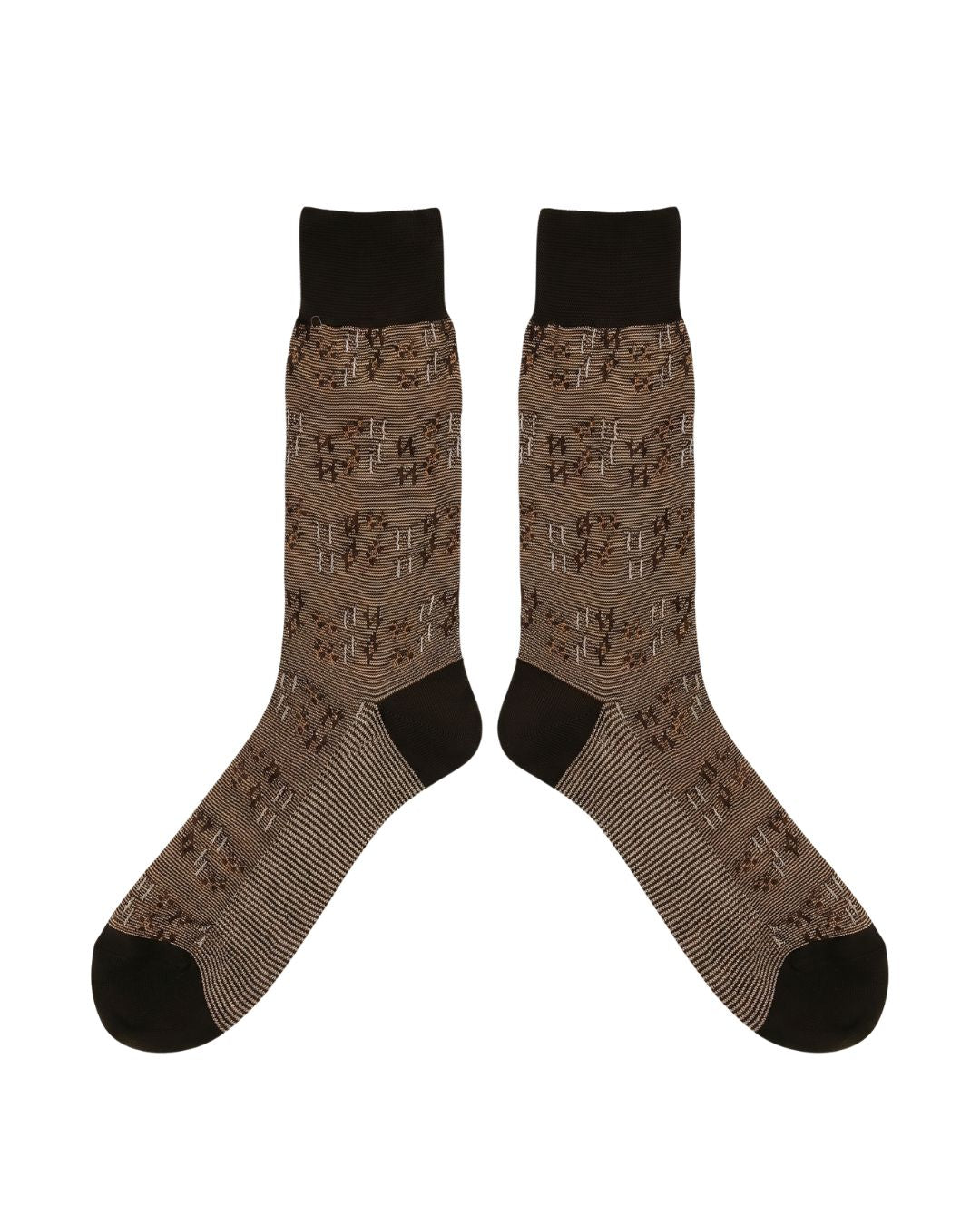 Missoni Missoni Brown Mens Neat Design Crew Socks-M