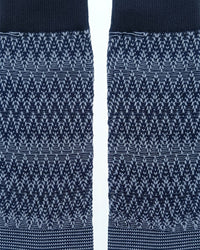 Missoni Missoni Navy Blue Mens Chevron Crew Socks-S