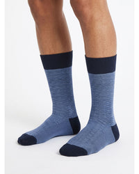 Missoni Missoni Bright Blue Mens Neat Design Crew Socks-M