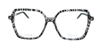 Chopard Chopard Black Gray Havana Square VCH348M5503KU Eyeglasses