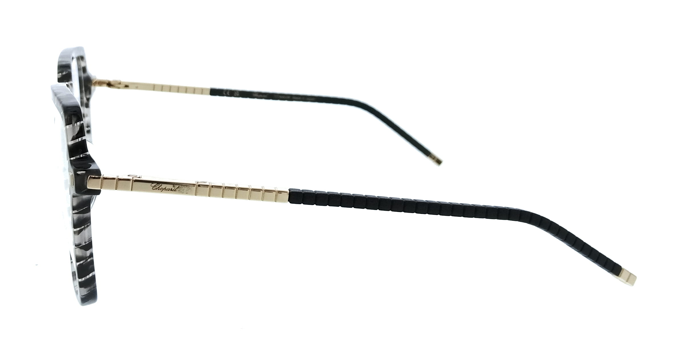 Chopard Chopard Black Gray Havana Square VCH348M5503KU Eyeglasses