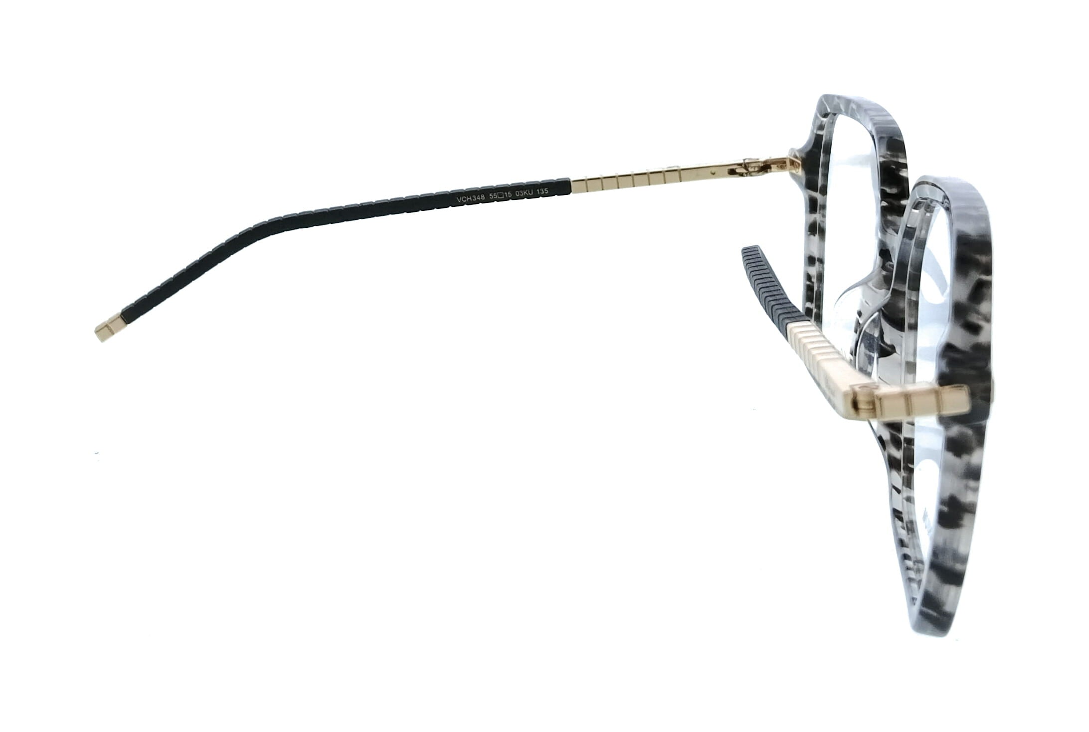 Chopard Chopard Black Gray Havana Square VCH348M5503KU Eyeglasses